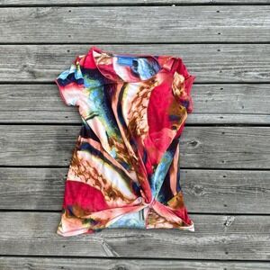 SimplyVera Multi-coloured, red blouse with a flattering fit‎